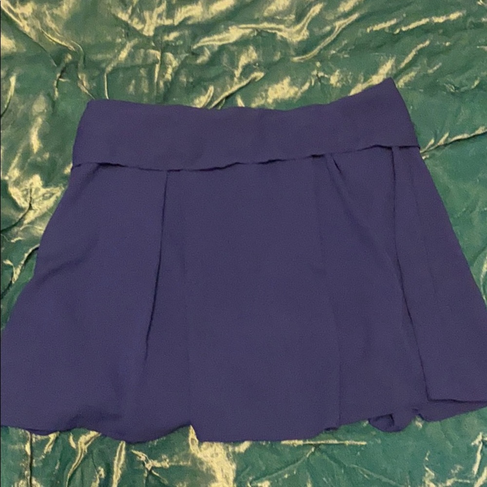 Blue flowy skirt